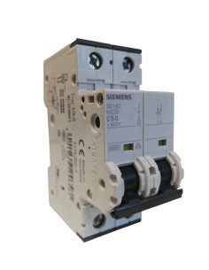 Siemens 5sy62507 2p 50a 6k c 2-module circuit breaker